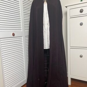 Dark Purple Cape with Hood
